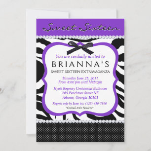 Invitation Sassy Sixteen