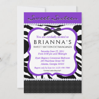 Invitation Sassy Sixteen