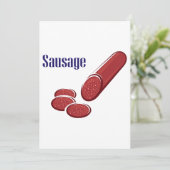 Invitation Saucisse (Debout devant)