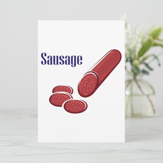 Invitation Saucisse (Debout devant)