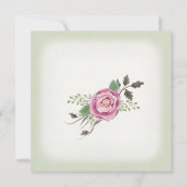 Invitation Sauge florale d'Antler de cerfs communs de (Dos)