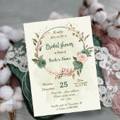 Invitation sauge vert flush fleurs botanique naine