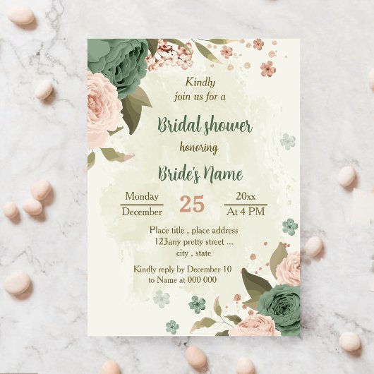 Invitation sauge vert flush fleurs botanique naine
