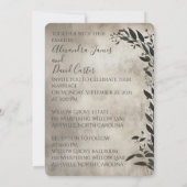 Invitation Saule vintage (Dos)