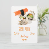 Invitation saumon de la fête du Sushi (Debout devant)