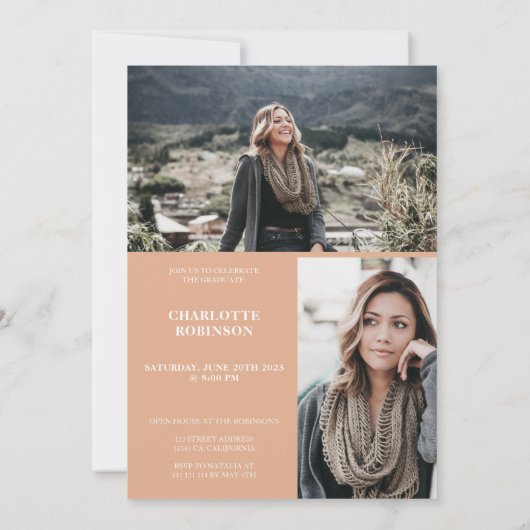 Invitation Saumon, script 3, diplôme photo (Dos)