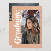 Invitation Saumon, script 3, diplôme photo (Devant / Derrière)