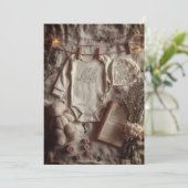 Invitation Saupoudrage minimal et moderne | Neutre (Debout devant)