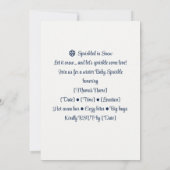 Invitation Saupoudré de neige | Hiver cosy (Dos)