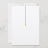 Invitation Saupoudrer Baby shower Rustique Boho Twinkle (Dos)