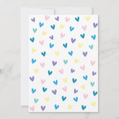 Invitation Saupoudrer bébé éléphant (Dos)