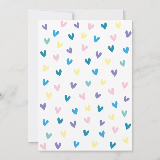 Invitation Saupoudrer bébé éléphant (Dos)