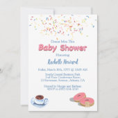 Invitation Saupoudrer de Baby shower de Donut (Devant)