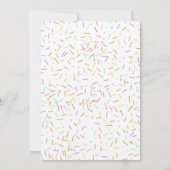 Invitation Saupoudrer de beigne saupoudrée d'amour (Dos)