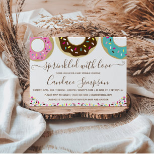 Invitation Saupoudrer de beignets d'amour