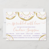 Invitation Saupoudrer de beignets d'amour Bébé Saupoudrer ros (Devant)