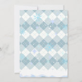 Invitation Saupoudrer de cacao chaud Baby shower de flocons d (Dos)