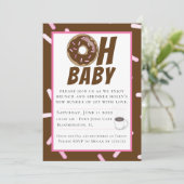 Invitation Saupoudrer de chocolat Baby shower Brunch Invitati (Debout devant)