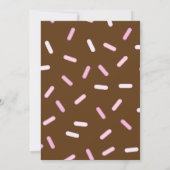 Invitation Saupoudrer de chocolat Baby shower Brunch Invitati (Dos)