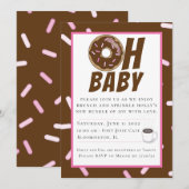 Invitation Saupoudrer de chocolat Baby shower Brunch Invitati (Devant / Derrière)