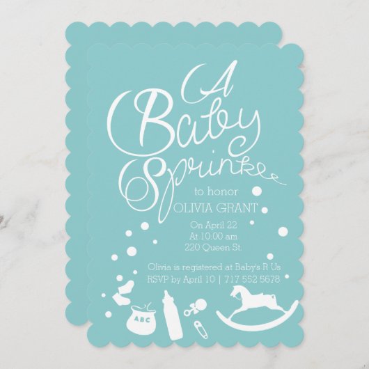 Invitation Saupoudrer de joie (Devant / Derrière)