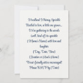 Invitation Saupoudrer de Whimsy | Amis de la forêt (Dos)