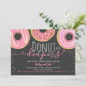 Invitation Saupoudrer le Baby shower à coing pour filles de D (Debout devant)