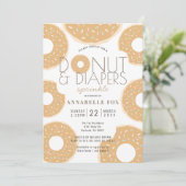 Invitation Saupoudrer le Baby shower de caramel de Donut & Di (Debout devant)