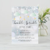 Invitation Saupoudrer l'hiver en un seul Baby shower (Debout devant)