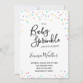 Invitation Saupoudrer l'invitation Baby shower (Devant)