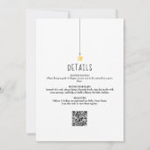 Invitation Saupoudrer Neutre Tout En Un Baby shower (Dos)