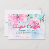 Invitation Saupoudrer Papillon Bébé Déchets Raffle Billet (Devant)