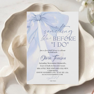 Invitation Saut bleu Something Blue Before I DO Baby Shower