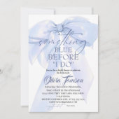 Invitation Saut bleu Something Blue Before I DO Baby Shower (Devant)