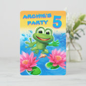 Invitation Saut de l'invitation personnalisable (Debout devant)