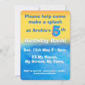 Invitation Saut de l'invitation personnalisable (Dos)