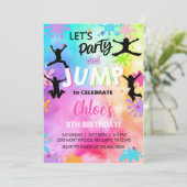 Invitation saut l'invitation d'anniversaire de fille, saut in (Debout devant)