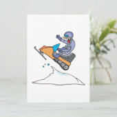Invitation Saut Snowmobiling (Debout devant)