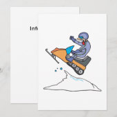 Invitation Saut Snowmobiling (Devant / Derrière)