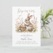 Invitation Saut sur | Brunch de Pâques (Debout devant)