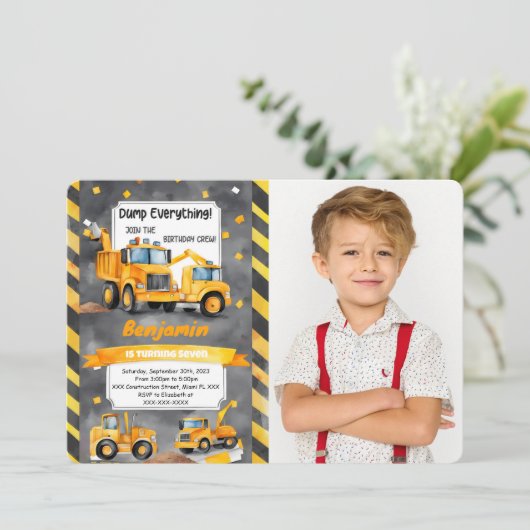 Invitation Sauter chaque chose c'est la construction Annivers (Debout devant)