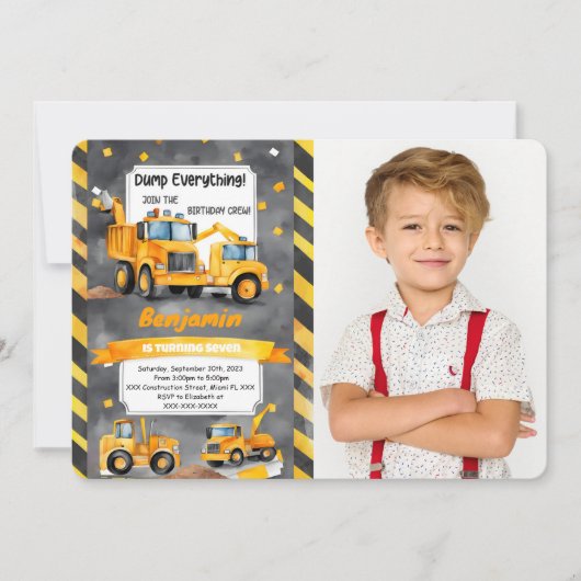 Invitation Sauter chaque chose c'est la construction Annivers (Devant)