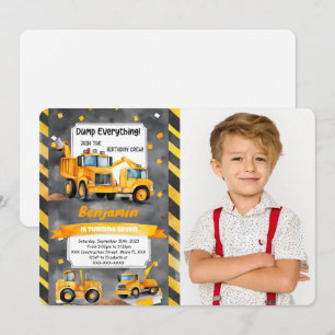Invitation Sauter chaque chose c'est la construction Annivers