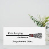 Invitation Sauter le Fiançailles de Broom (Debout devant)