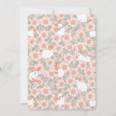 Invitation Sauter sur Bunny Boho Floral 1er anniversaire (Dos)