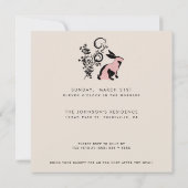 Invitation Sauter sur Bunny moderne Brunch de Pâques (Dos)