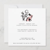 Invitation Sauter sur Bunny moderne Brunch de Pâques (Dos)