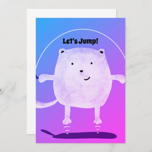 Invitation Sautons ! (Devant / Derrière)