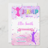 Invitation Sautons l'invitation d'anniversaire (Devant)