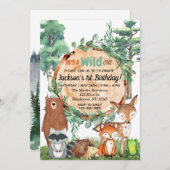 Invitation sauvage | Animaux forestiers des bois (Devant / Derrière)